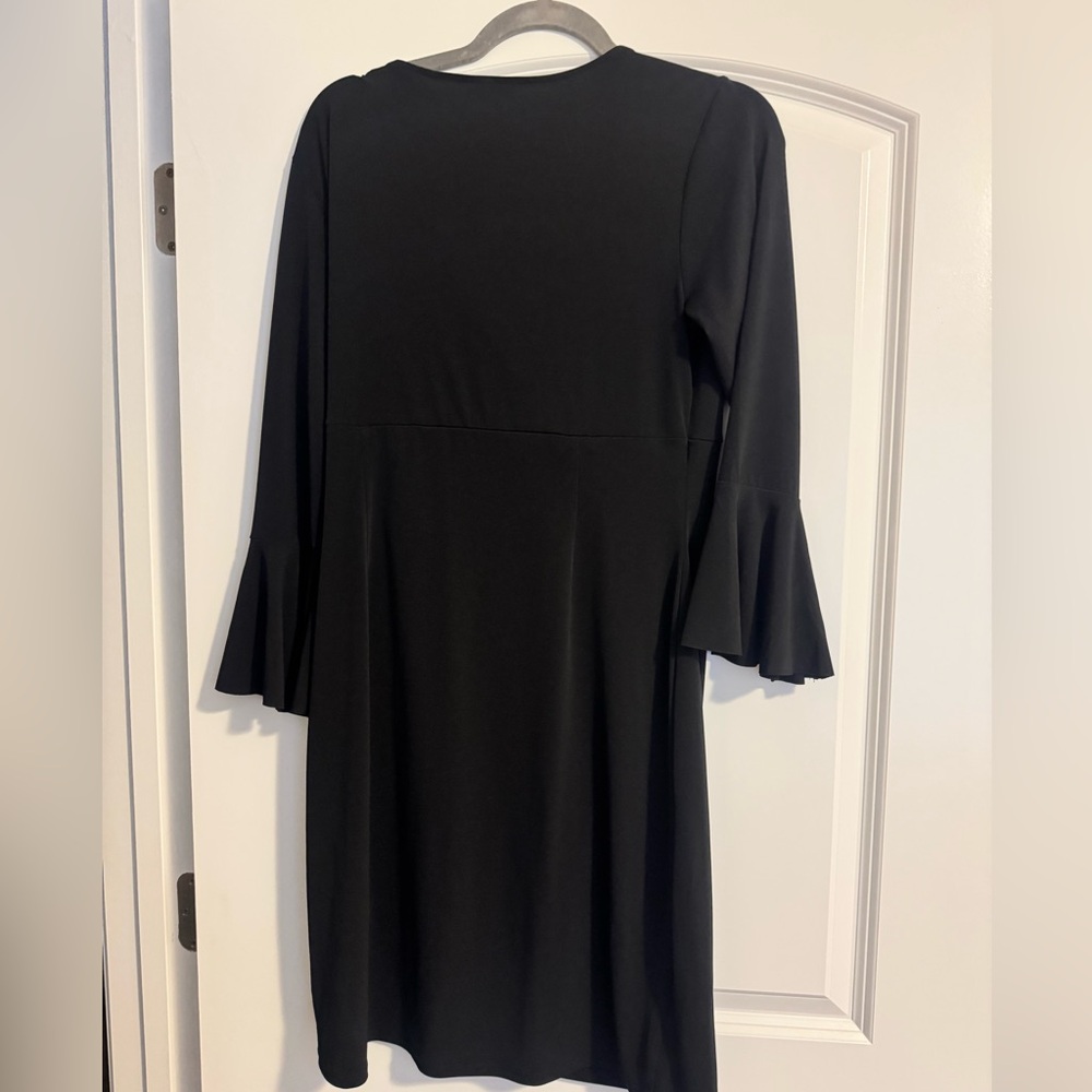 NWT New York & Company Black Wrap Dress, Size M - Picture 3 of 3